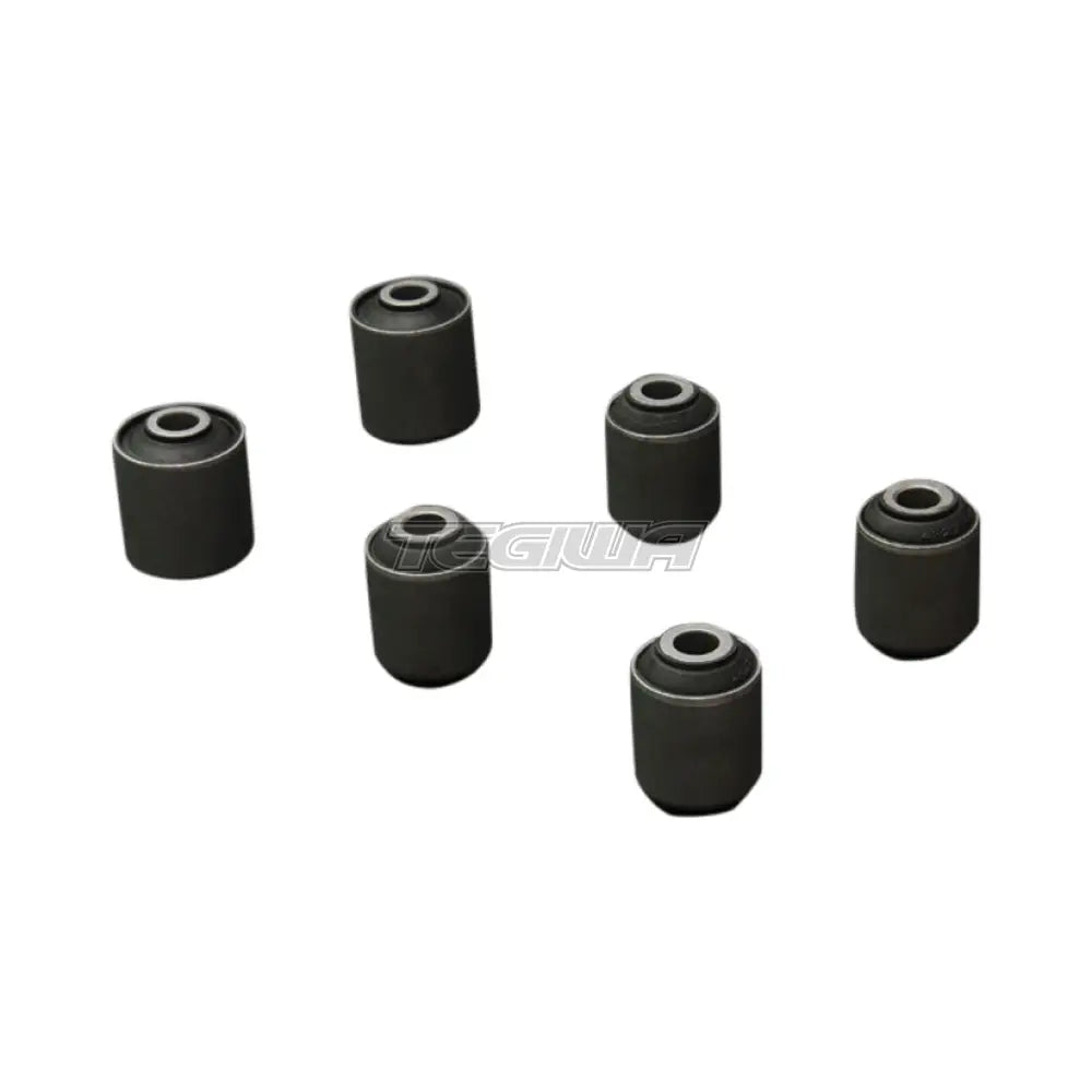 Hardrace Hardened Rubber Steel Body Rear Lower Arm Bushes 6Pc Set Mitsubishi Evo 4-9 96-07 Bushes