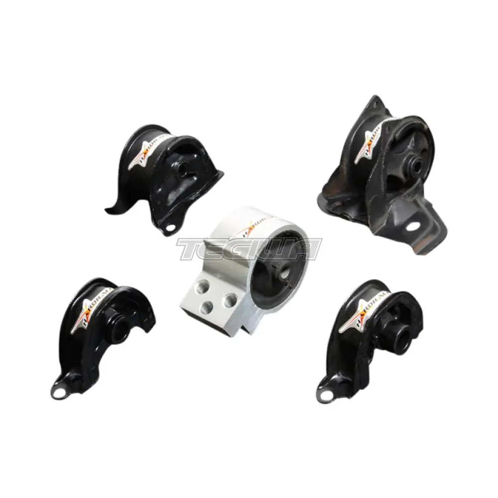 Hardrace Hardened Street Version MT Engine Mount 5Pc Set Honda Integra DC2 B16 B18 94-01 Engine Mounts