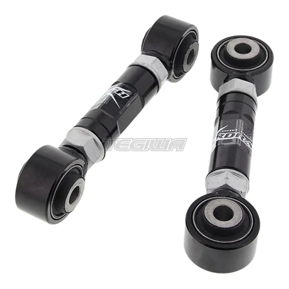 Hardrace Honda Civic EG EK Rear Toe Control Arm Black Hardened Rubber 2Pcs Camber & Control Arms