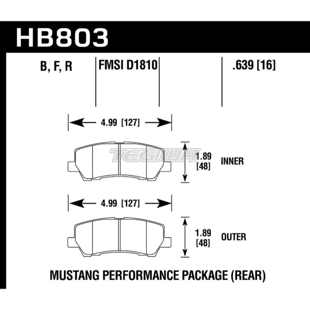 HAWK Performance DTC-30 Motorsports Brake Pads Rear - HB803W.639
