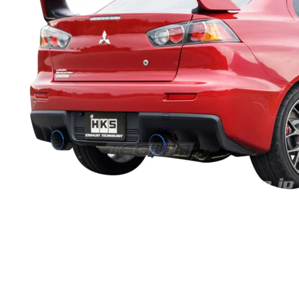 HKS Super Turbo Muffler Exhaust Mitsubishi Lancer Evo X Tegiwa