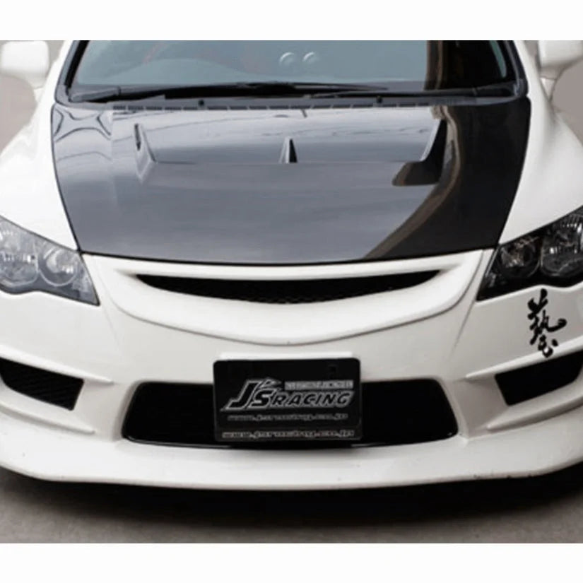 J’s Racing Front Sports Grill Type-X Honda Civic Fd2 06-11 Bumpers & Body Kits