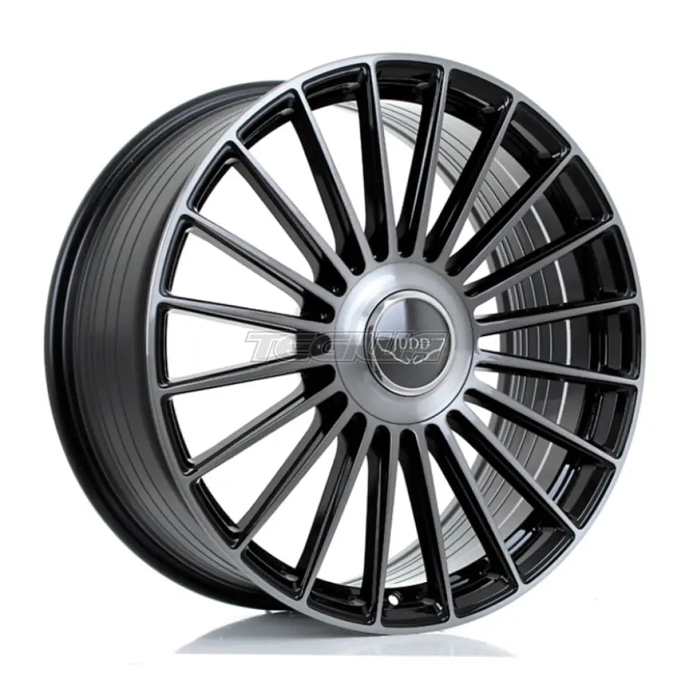 JUDD JSF8 Alloy Wheel 21x9 ET15 TO 50 5x108 Gloss Black Titanium Brushed 72.6mm CB Alloy Wheels