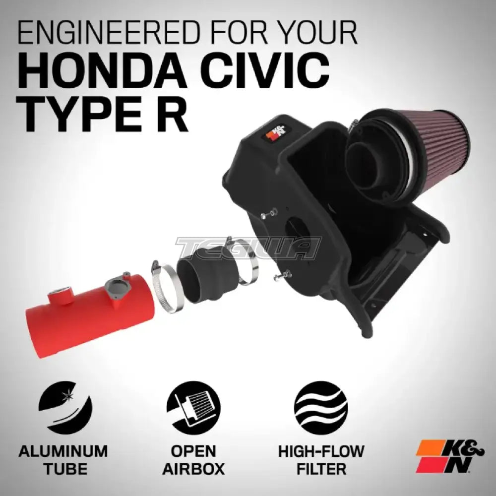 K&N Performance Cold Air Intake Induction System Honda Civic Type-R Fl5 23 + Kit/Airbox