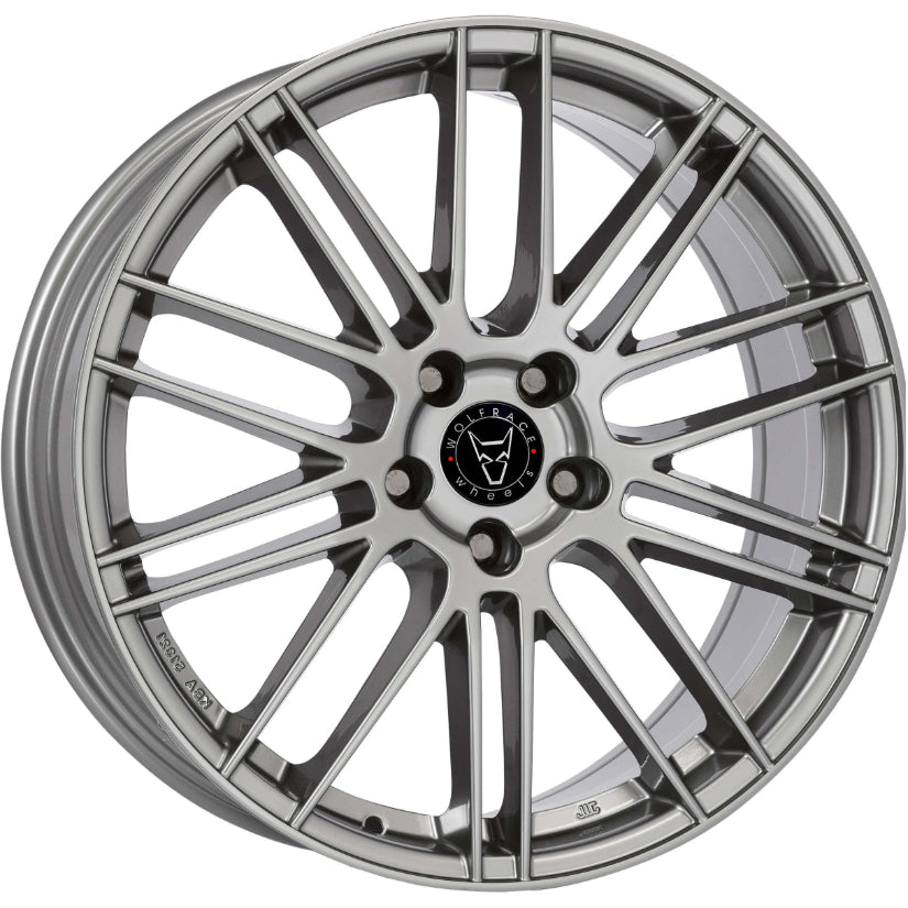 Wolfrace Eurosport TUV Kibo Alloy Wheel 18x8 ET42 5x112 Metal Grey 70.1mm CB
