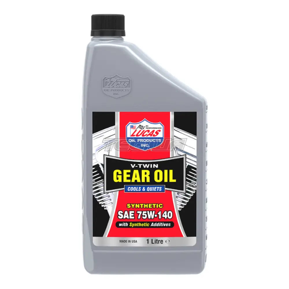 Lucas Oil Synthetic SAE 75W-140 V-Twin Gear Oil 1 Litre Engine Oil