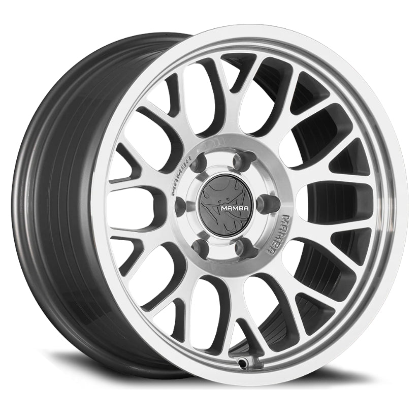 Mamba M28 Alloy Wheel 20x9 ET-12 5x127 Silver With Mirror Machined Face 71.5mm CB