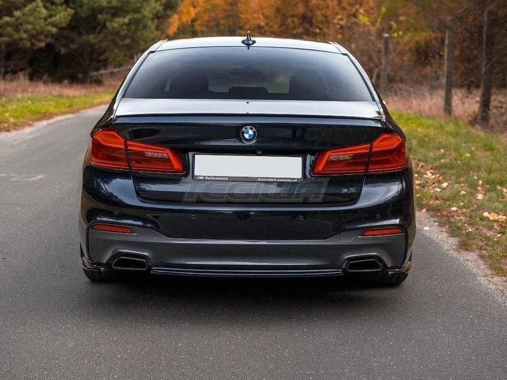 Maxton Design Central Rear Splitter BMW 5-Series G30 G31 M-sport 17-20
