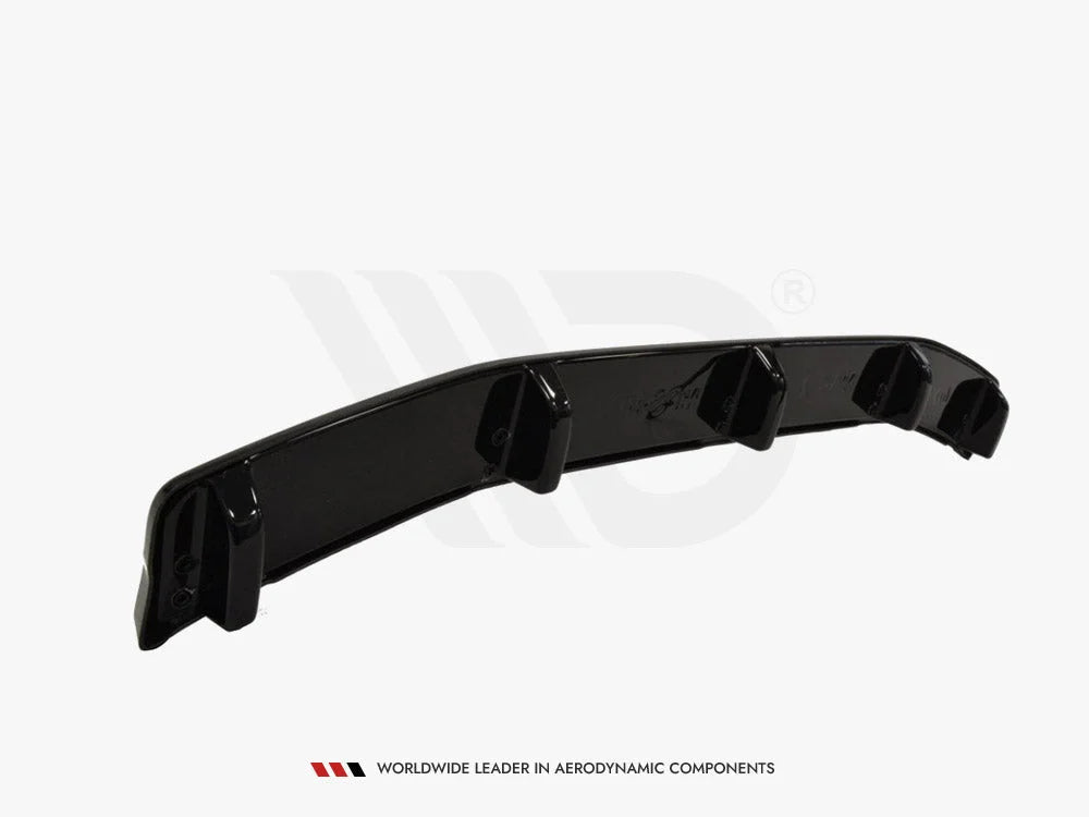 Maxton Design Central Rear Splitter Mazda 3 MK2 MPS With Vertical Bars