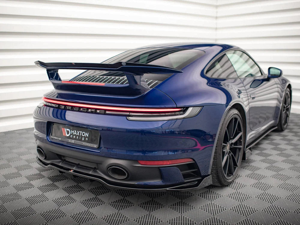 Maxton Design Central Rear Splitter V.2 Vertical Bars Porsche 911 Carrera Aero 992