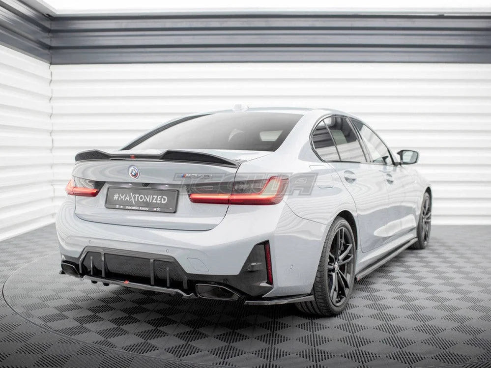 Maxton Design Central Rear Splitter Vertical Bars V.1 BMW 3-Series M340i G20 G21 Facelift