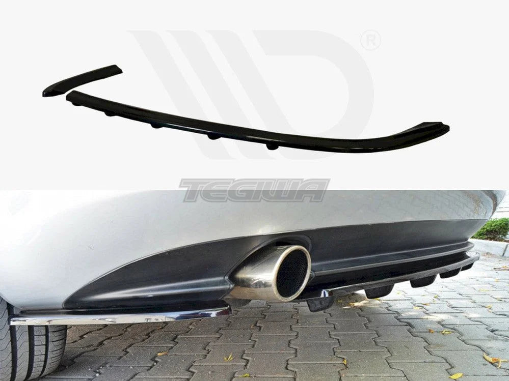Maxton Design Central Rear Splitter With Vertical Bars Alfa Romeo 159 Single Exit Exhaust