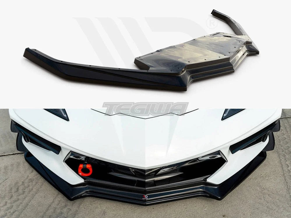 Maxton Design Front Splitter Chevrolet Corvette C8 2020-