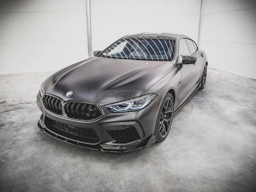 Maxton Design Front Splitter +flaps V1 BMW M8 GRAN Coupe F93 2019-