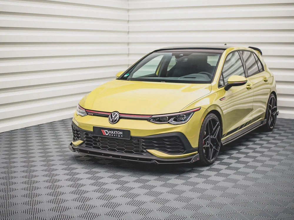Maxton Design Front Splitter +flaps V1 Volkswagen Golf 8 GTI Clubsport 20-