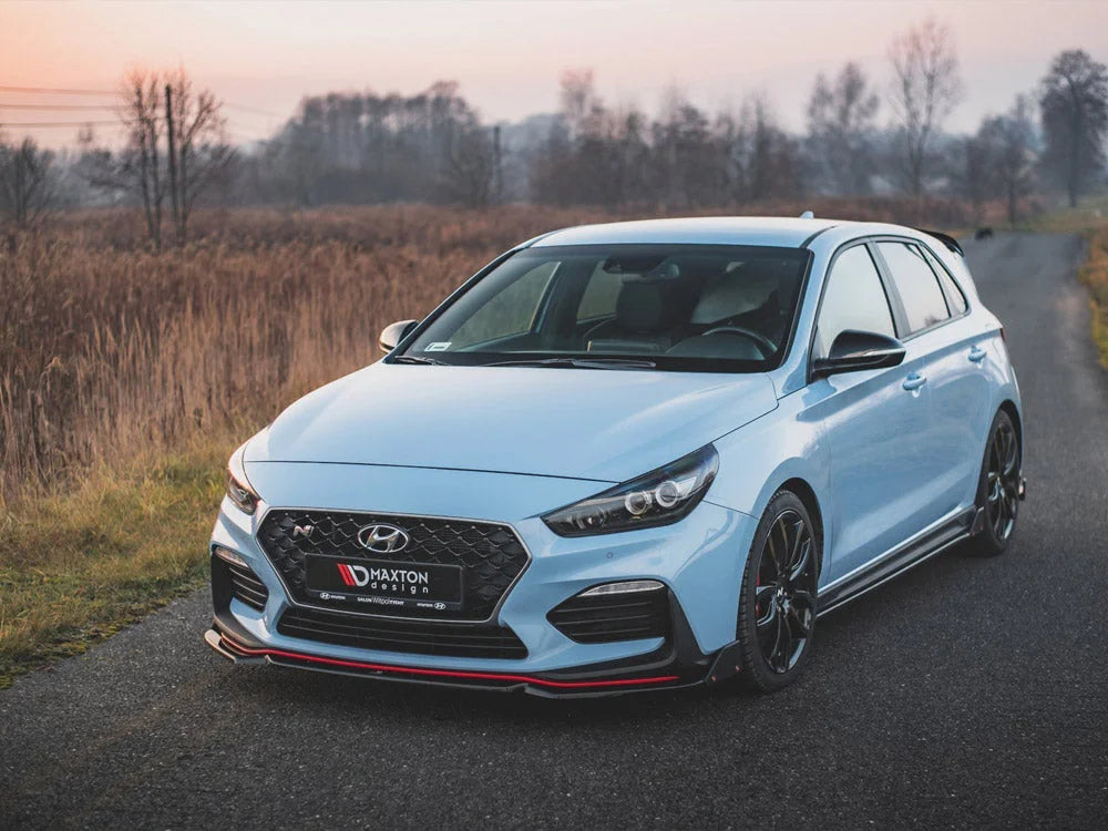 Maxton Design Front Splitter +flaps V6 Hyundai I30 N MK3 Hatchback fastback 01-20