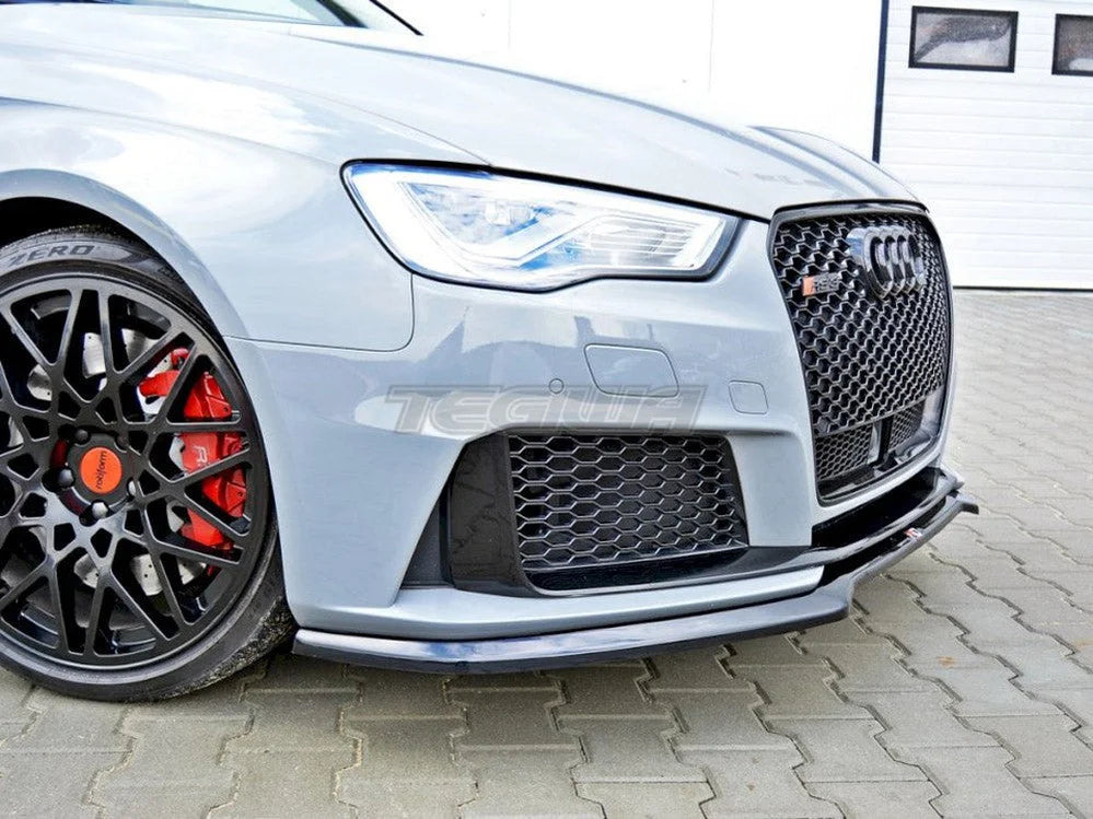 Maxton Design Front Splitter V.1 Audi RS3 8VA Sportback Pre-facelift 15-16