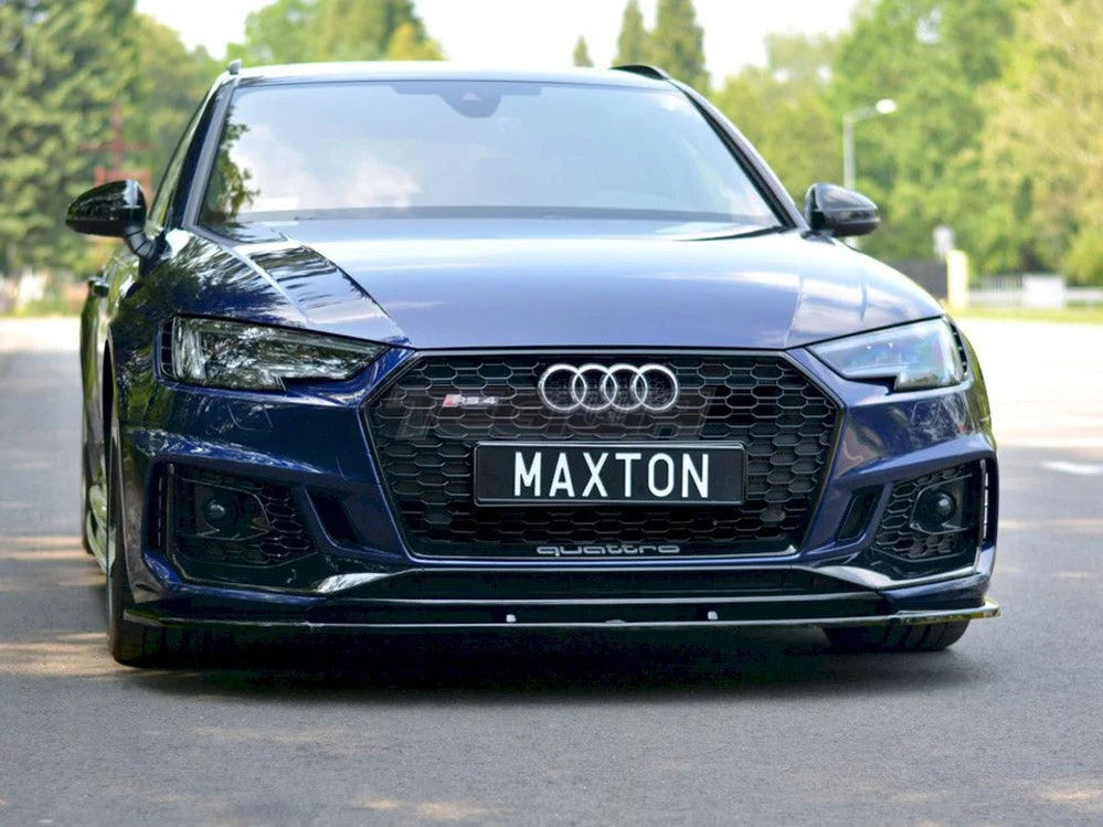 Maxton Design Front Splitter V.1 Audi RS4 B9 17-19