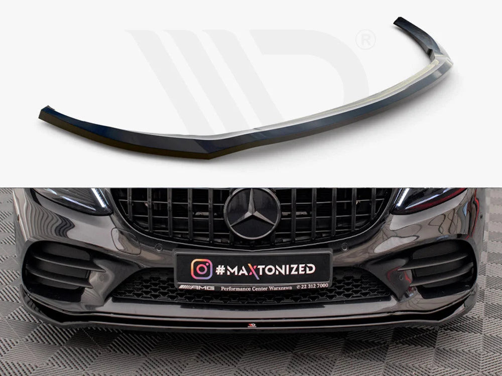 Maxton Design Front Splitter V.1 Mercedes C AMG Line C43 AMG Sedan Coupe W205 C205 Facelift