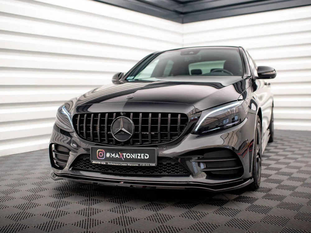 Maxton Design Front Splitter V.1 Mercedes C AMG Line C43 AMG Sedan Coupe W205 C205 Facelift