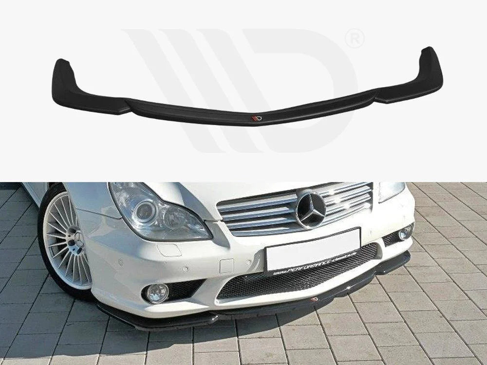 Maxton Design Front Splitter V.1 Mercedes CLS C219 55AMG Sedan 09-06