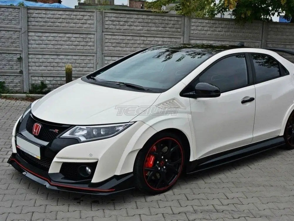Maxton Design Front Splitter V.2 Honda Civic IX Type R 15-17