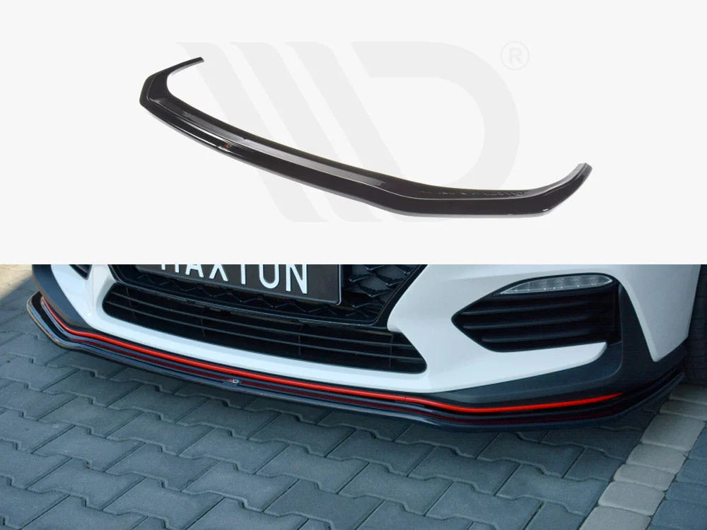 Maxton Design Front Splitter V.2 Hyundai I30 N MK3 Hatchback Fastback 2017-