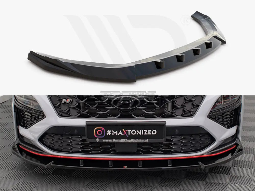 Maxton Design Front Splitter V.2 Hyundai Kona N Mk1