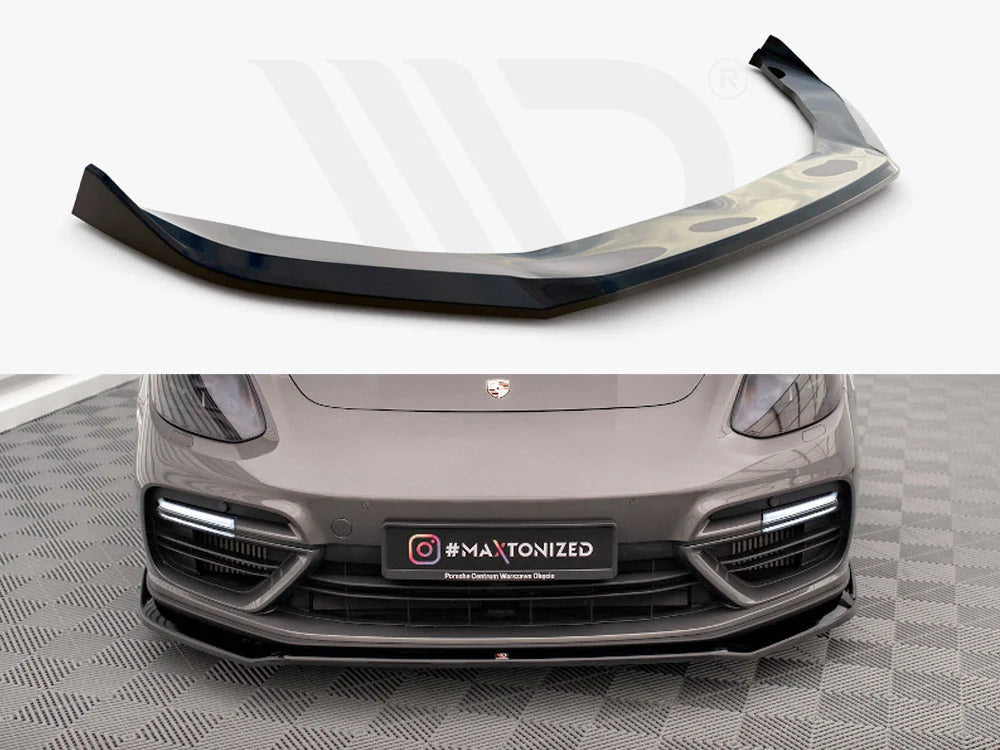 Maxton Design Front Splitter V.2 Porsche Panamera E-Hybrid 971