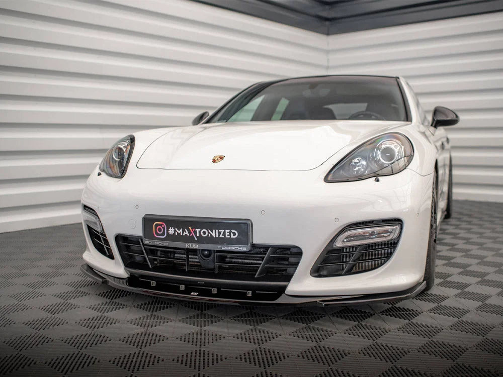 Maxton Design Front Splitter V.2 Porsche Panamera Turbo Sport Design Package 970
