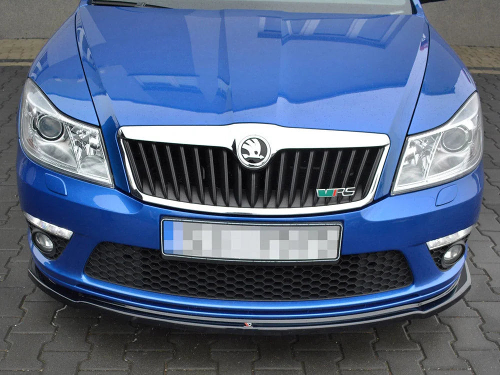 Maxton Design Front Splitter V.2 Skoda Octavia MK2 VRS Facelift 09-13