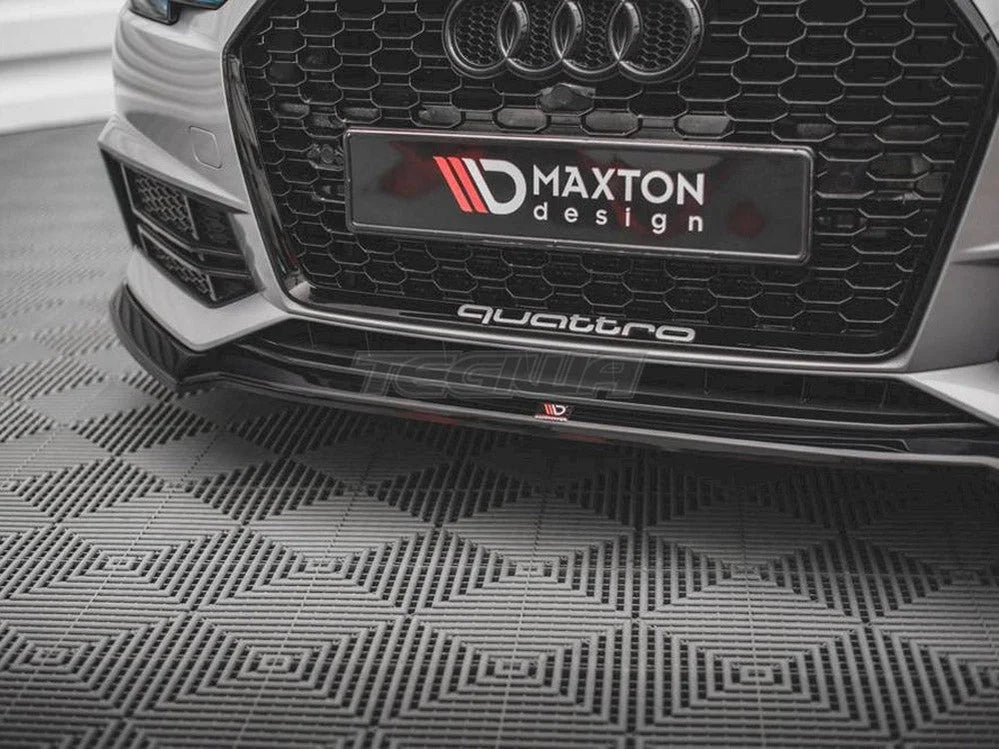 Maxton Design Front Splitter V.4 Audi S4 A4 S-line B9 15-19