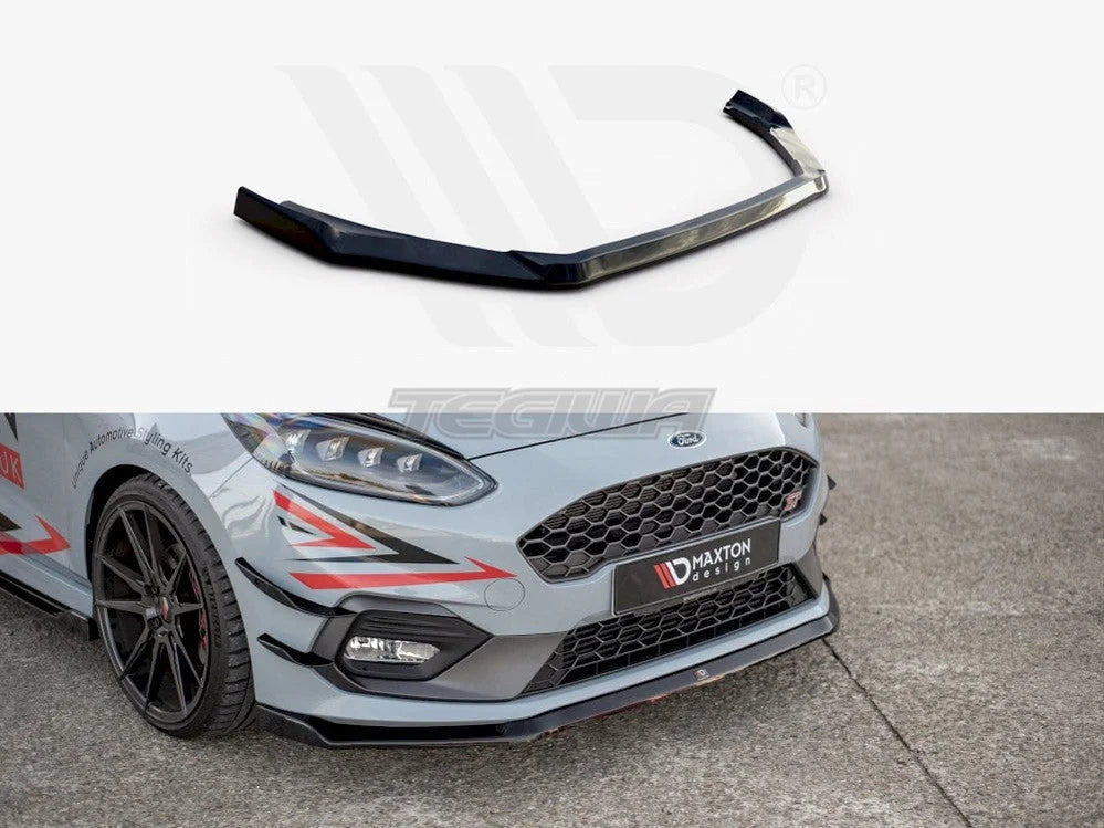 Maxton Design Front Splitter V.5 Ford Fiesta MK8 ST ST-Line 2017-