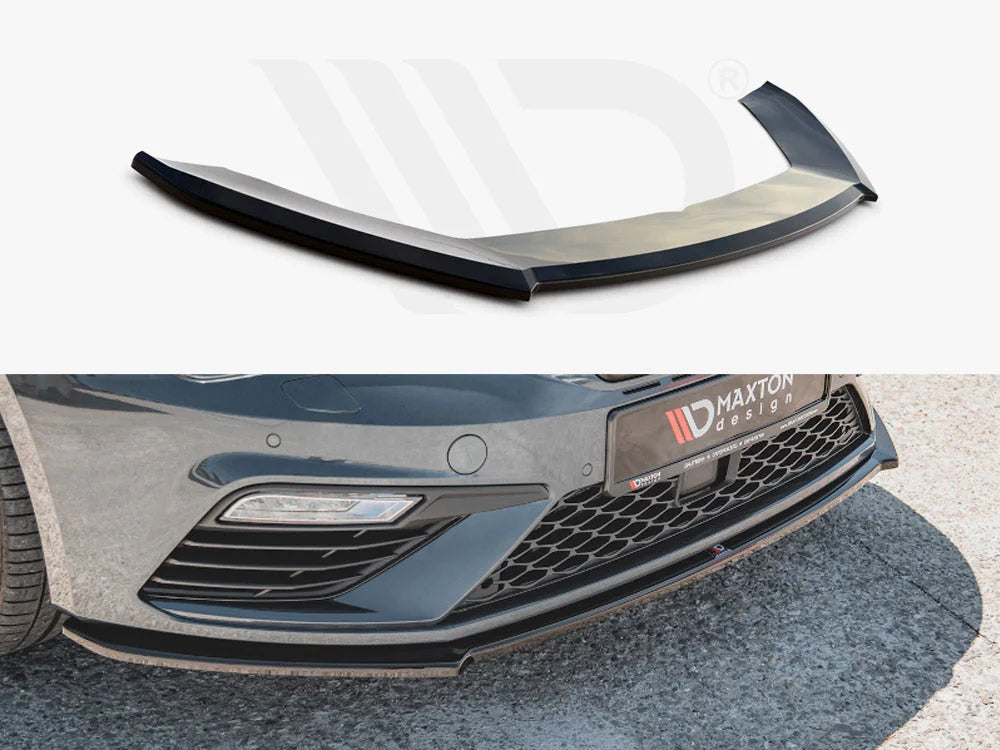Maxton Design Front Splitter V4 Seat Leon Cupra FR MK3 Facelift 17-19