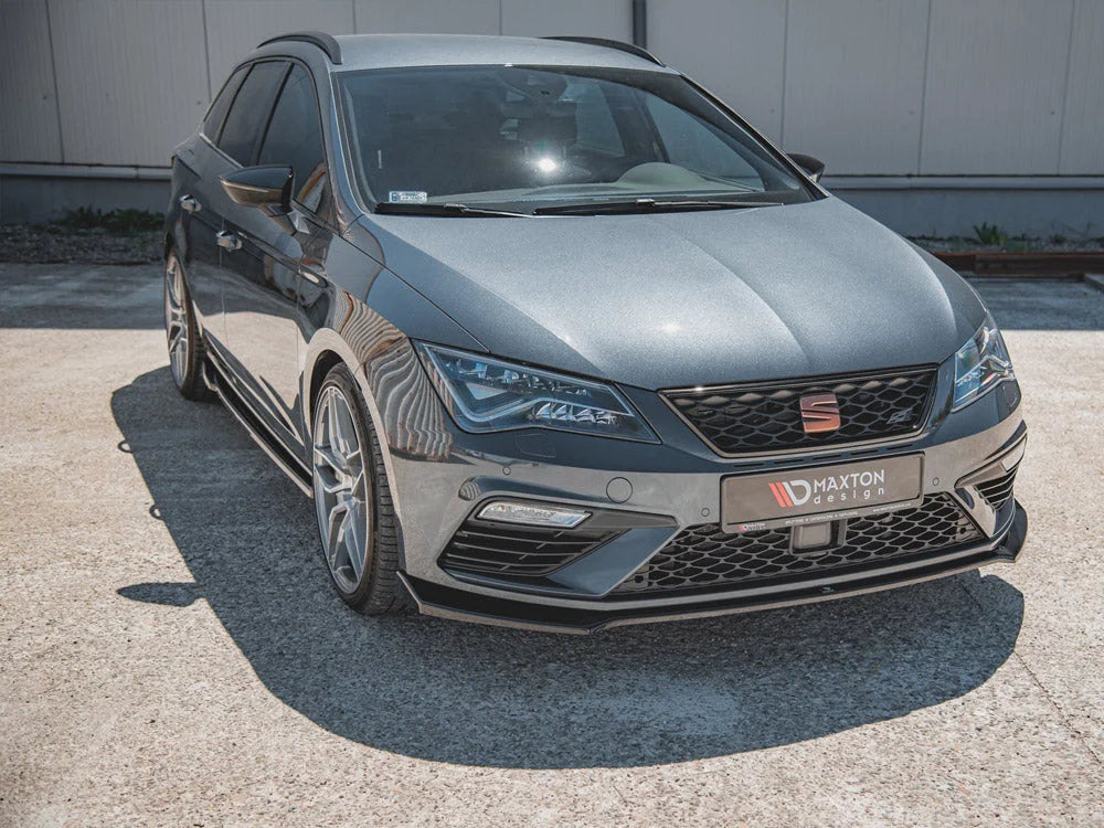 Maxton Design Front Splitter V7 Seat Leon Cupra FR MK3 Facelift 17-19