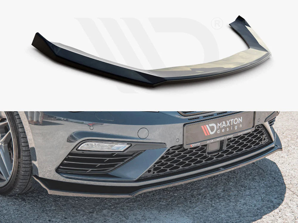 Maxton Design Front Splitter V7 Seat Leon Cupra FR MK3 Facelift 17-19