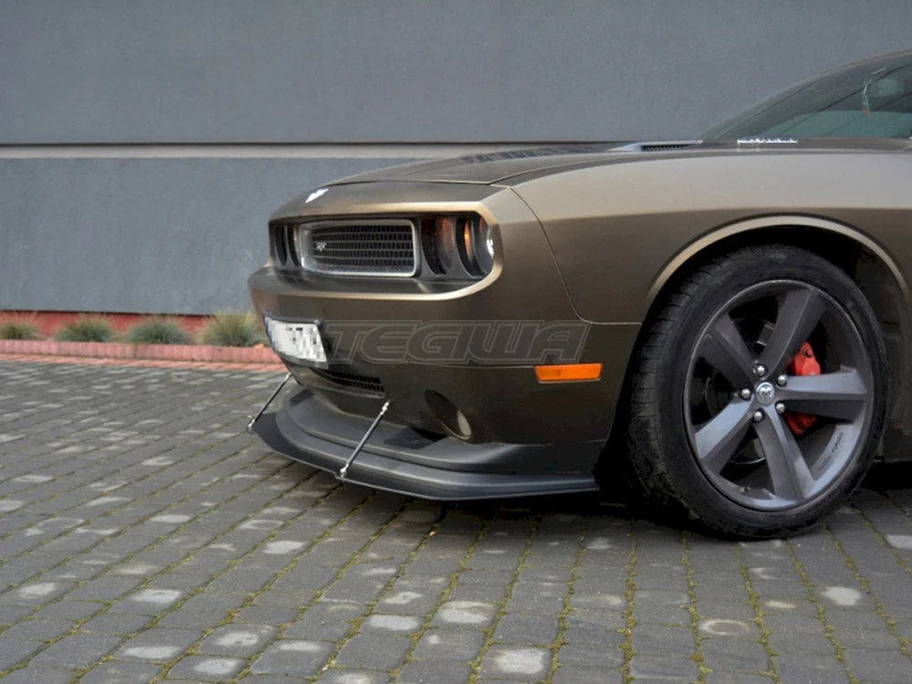 Maxton Design Hybrid Front Splitter V.1 Dodge Challenger 3RD-GEN. Phase-i SRT8 Coupe 2008-14
