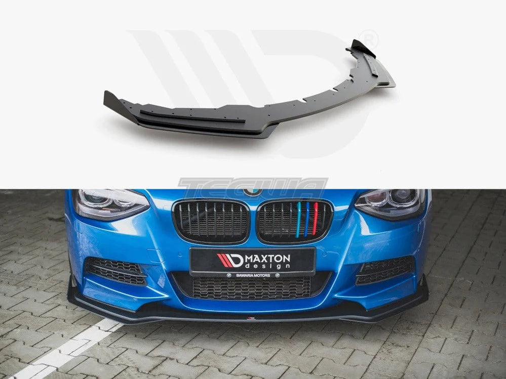 Maxton Design Racing Durability Front Splitter +flaps BMW 1-Series M135i F20 11-15