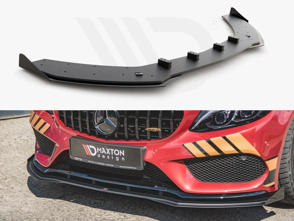 Maxton Design Racing Durability Front Splitter +flaps Mercedes-amg C43 Coupe C205 2016-