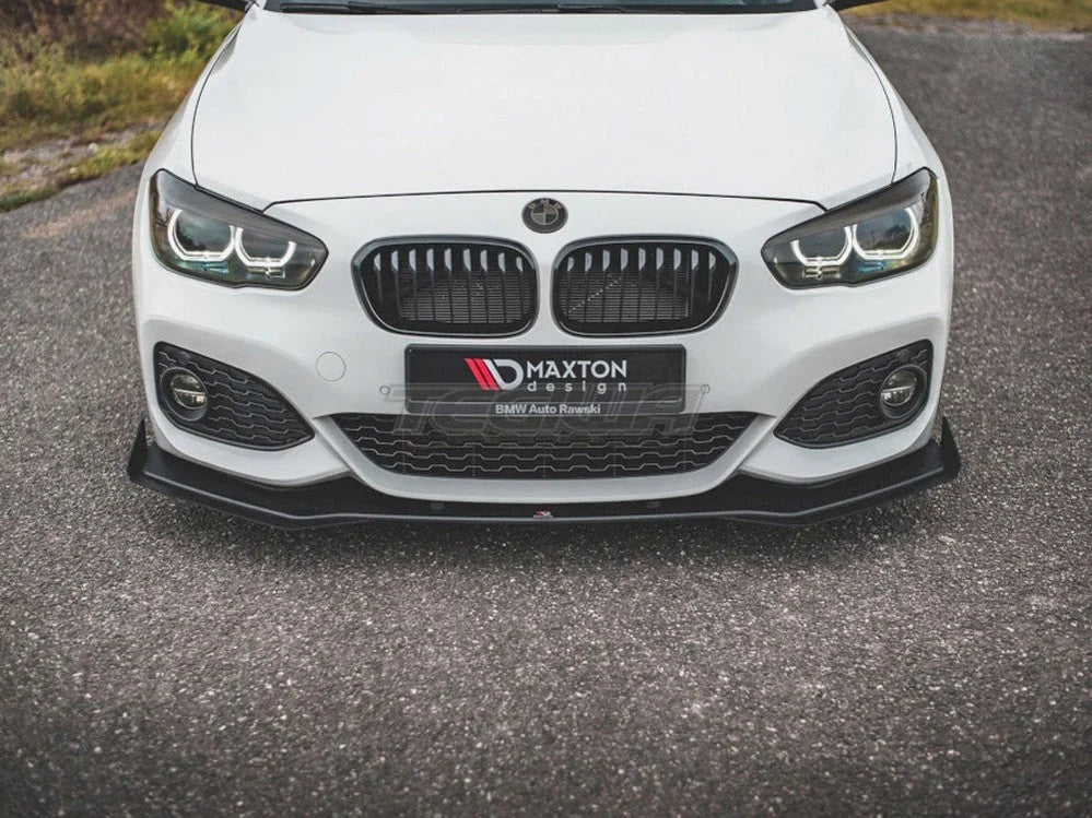 Maxton Design Racing Durability Front Splitter V3 +flaps BMW 1-Series F20 M-pack Facelift M140I 15-19