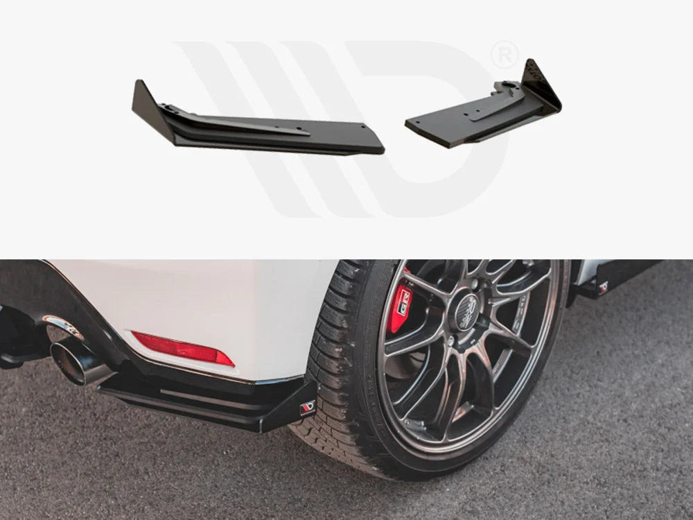 Maxton Design Racing Durability Rear Side Splitters +flaps Toyota GR Yaris MK4 2020-