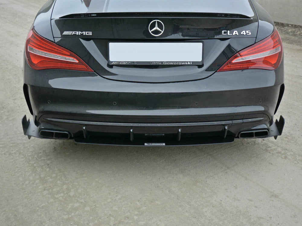 Maxton Design Racing Rear Side Splitters Mercedes CLA45 AMG C117 Facelift 01-19