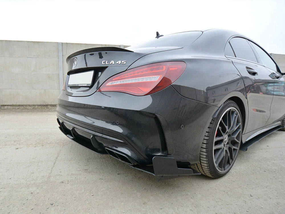 Maxton Design Racing Rear Side Splitters Mercedes CLA45 AMG C117 Facelift 01-19