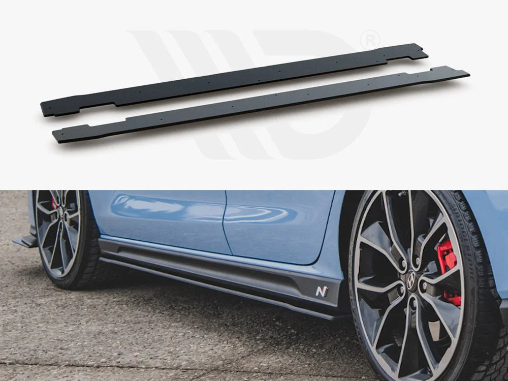 Maxton Design Maxton Racing Side Skirt Diffusers Hyundai I30 N MK3 FL Hatchback Fastback 2017-