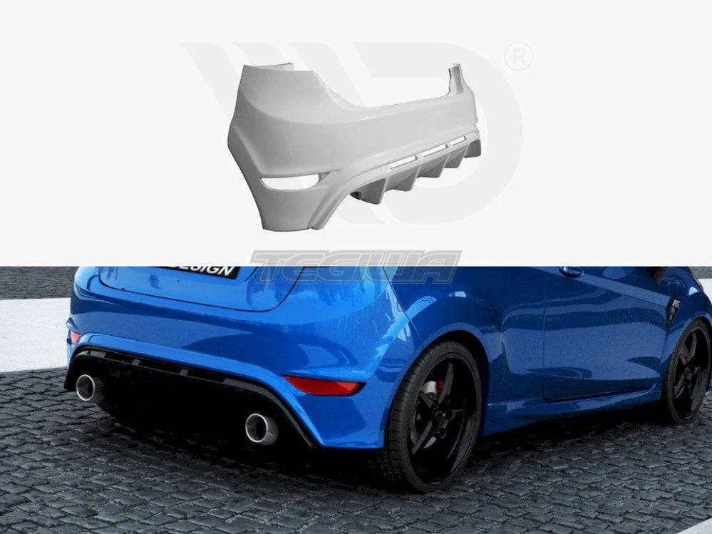 Maxton Design Rear Bumper Ford Fiesta MK 7 Pre-facelift and Facelift Focus RS Style