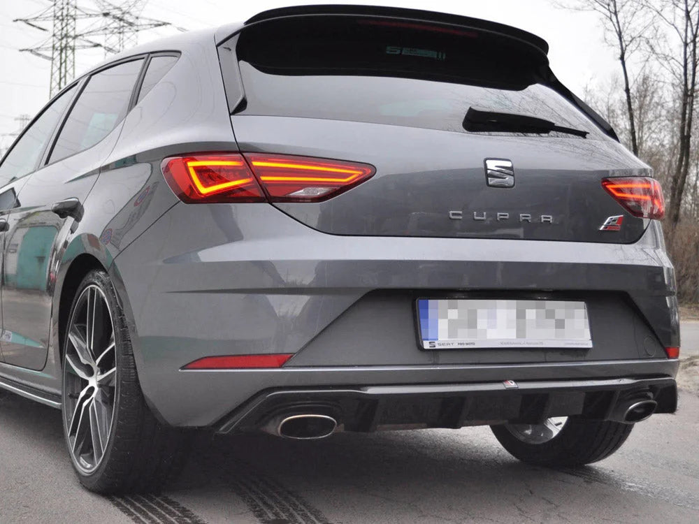 Maxton Design Rear Diffuser Seat Leon MK3 Cupra Facelift 2017-UP