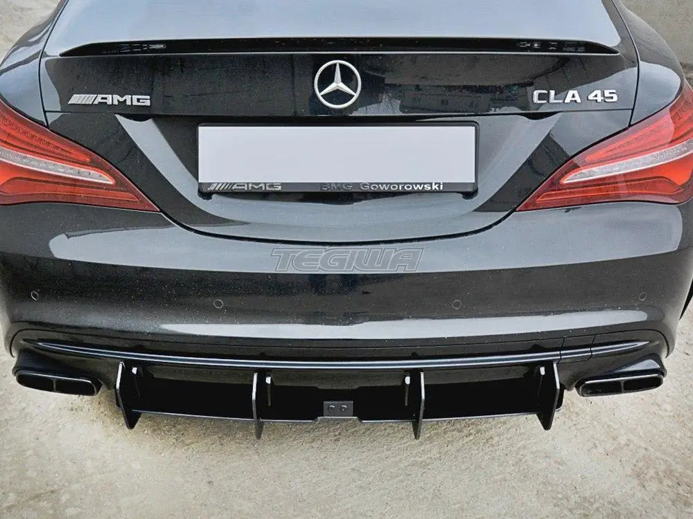 Maxton Design Rear Diffuser V.2 Mercedes CLA A45 AMG C117 Facelift 2017-UP