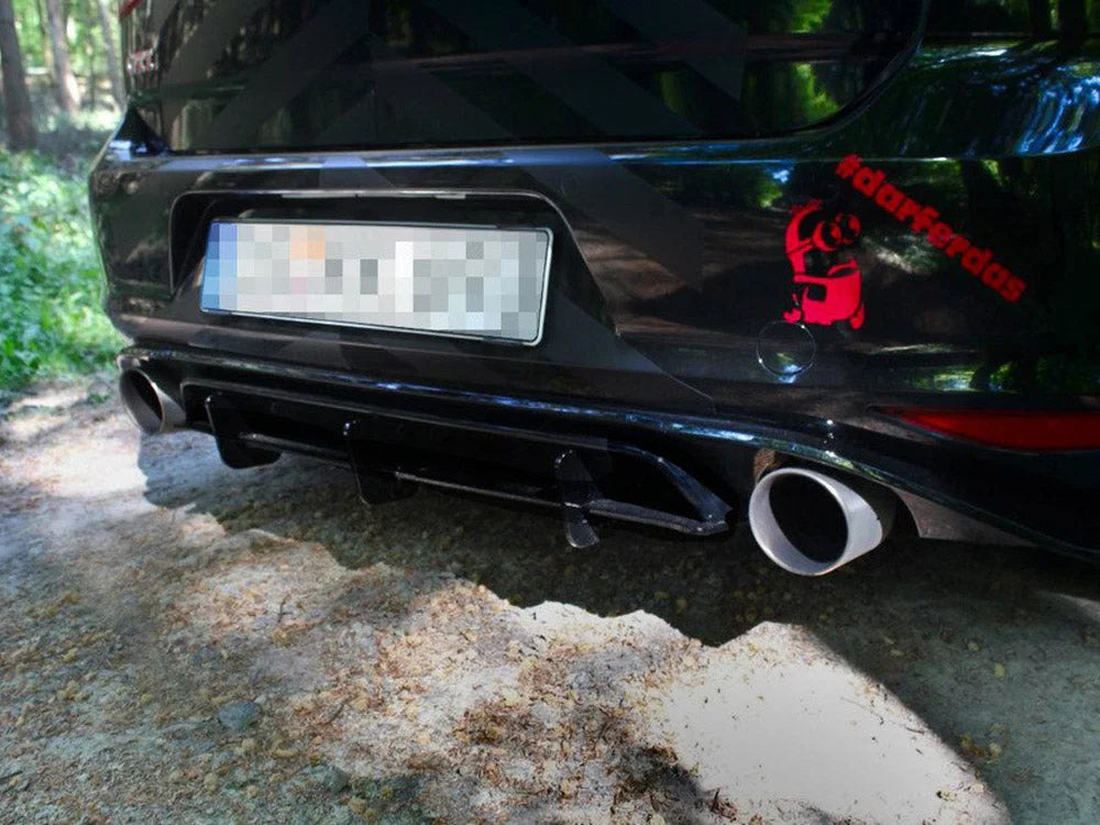 Maxton Design Rear Diffuser Volkswagen Golf MK7 GTI Clubsport 16-17