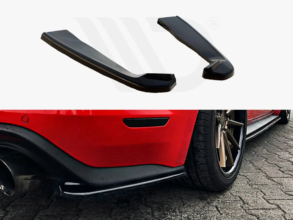 Maxton Design Rear Side Splitters Ford Mustang MK6 Facelift 2017-