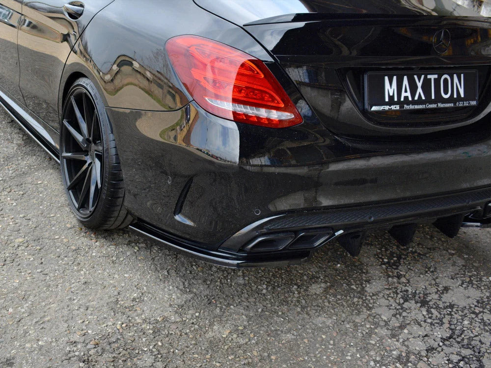 Maxton Design Rear Side Splitters Mercedes C43 AMG W205 Sedan Estate 16-18